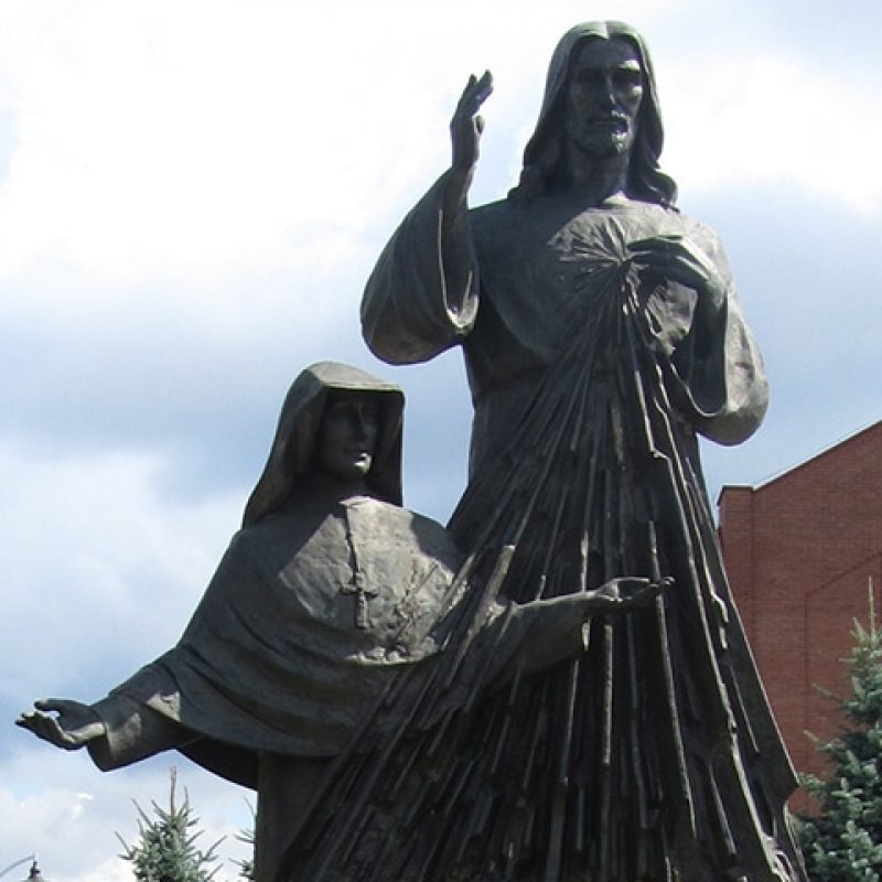 Sculpture of Saint Maria Faustina Kowalska