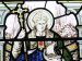Stained glass window of Saint Anselm