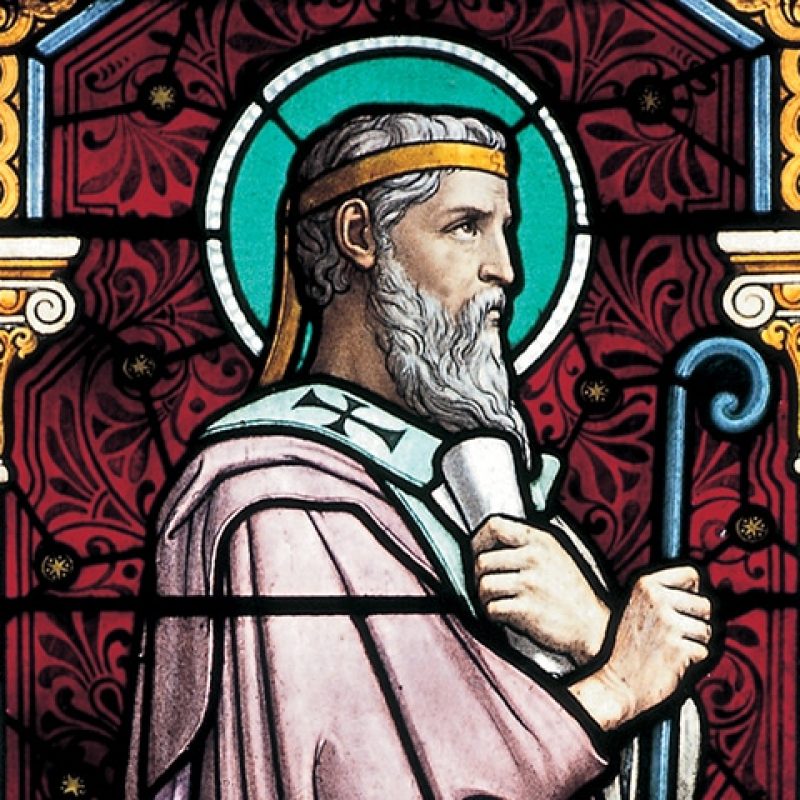 Stained Glass window of Saint Irenaeus