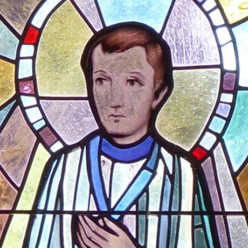 Stained Glass Window of Saint Dominic Savio