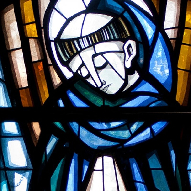 Stained glass window of Saint Francesco Antonio Fasani