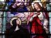 Stained glass window of Saint Margaret Mary Alacoque