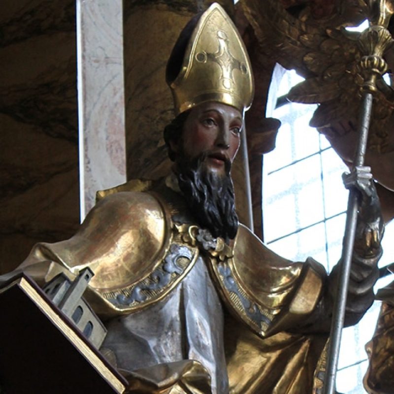 Statue of Saint Wolfgang of Regensburg