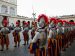 Members of the Pontifical Swiss Guard line up in the San Damaso Courtyard of the Apostolic Palace in this file photo from Oct. 4, 2025. (CNS photo/Vatican Media)