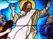 Stained glass window of Transfiguration of the Lord